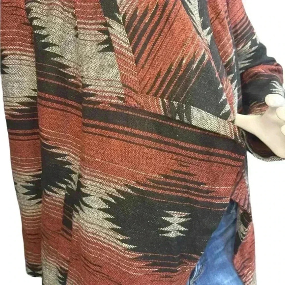 Jack by BB Dakota Women’s Tribal/Aztec Open Cardigan Size M. - Picture 11 of 13